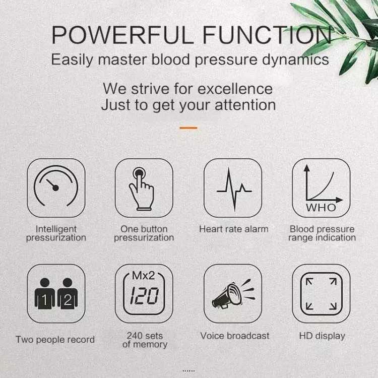 Pengukur Tekanan Darah Tensimeter Digital Sphygmomanometer Large LCD W-750