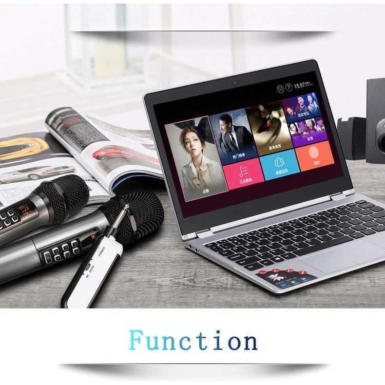 Rellent Mikrofon Karaoke Mic Wireless Portable KTV 300