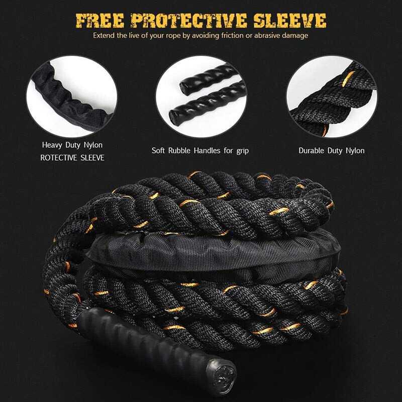 YAFITYES Tali Skipping Jump Rope Heavy Power Training 3mx25mm JR002