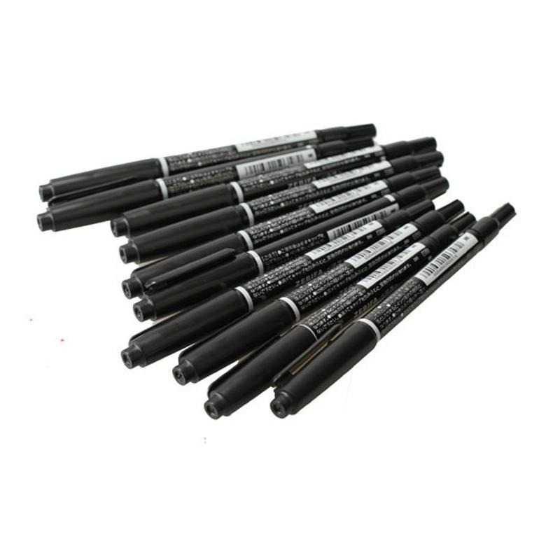 ZEBILI Spidol Permanen Serbaguna Dual Head Marker Waterproof 10 PCS O-120-MC