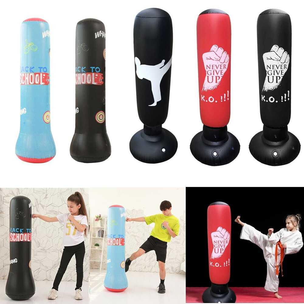 VKTECH Tiang Samsak Pompa Inflatable Boxing Training Target 120 cm K012