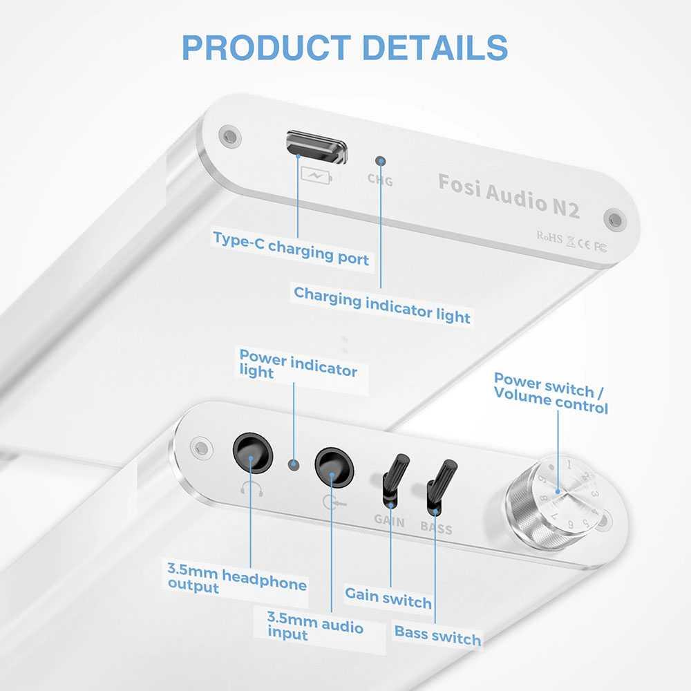 Fosi Audio Mini HiFi Stereo Headphone Amplifier Portable N2 Kabel Audio Spliter Kabel Audio Spliter Amplifier Tda Amplifier Tda Kabel Splitter Kabel Splitter Kabel Audio Splitter Kabel Audio Splitter Pam Amplifier Pam Amplifier Amplifier Dac Amplifier Dac