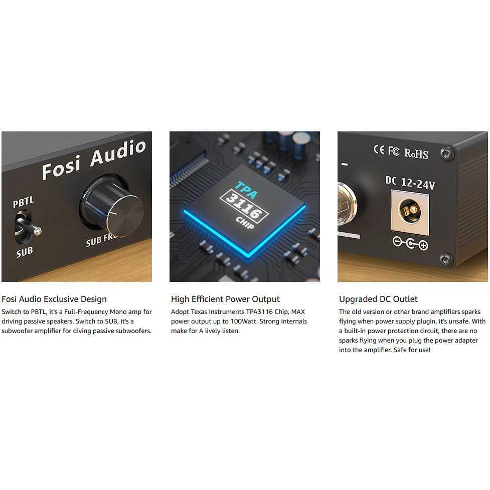 Fosi Audio Subwoofer Amplifier Mono Channel 100W TPA3116 M0-2 Kabel Audio Spliter Kabel Audio Spliter Amplifier Tda Amplifier Tda Kabel Splitter Kabel Splitter Kabel Audio Splitter Kabel Audio Splitter Pam Amplifier Pam Amplifier Amplifier Dac Amplifier D