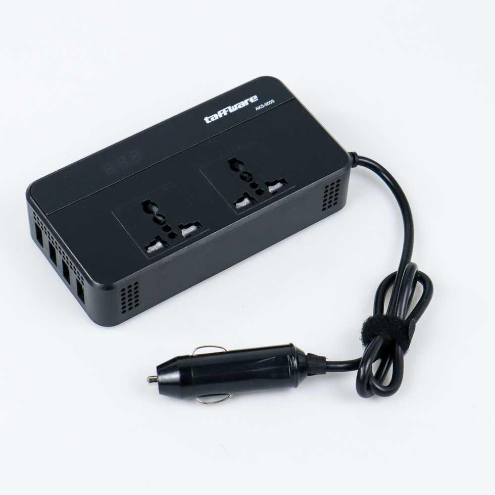 Taffware Car Power Inverter DC 12V to AC 220V 200W 4 USB Port AKS-9005