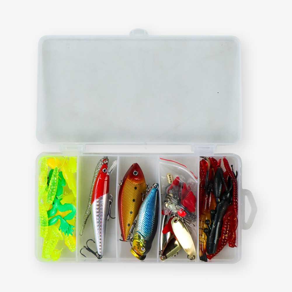 LIXADA Umpan Pancing Ikan Set Fishing Bait Kit 91PCS DWS250-F Umpan Casting Soft Frog Umpan Casting Gabus Toman Spiner Pancing Set Pancing Ikan Umpan Pancing Adunmancing Umpan Ikan Mas Apollo Pancing Casting Umpan Ikan Umpan Casting Toman Umpan Toman Cast