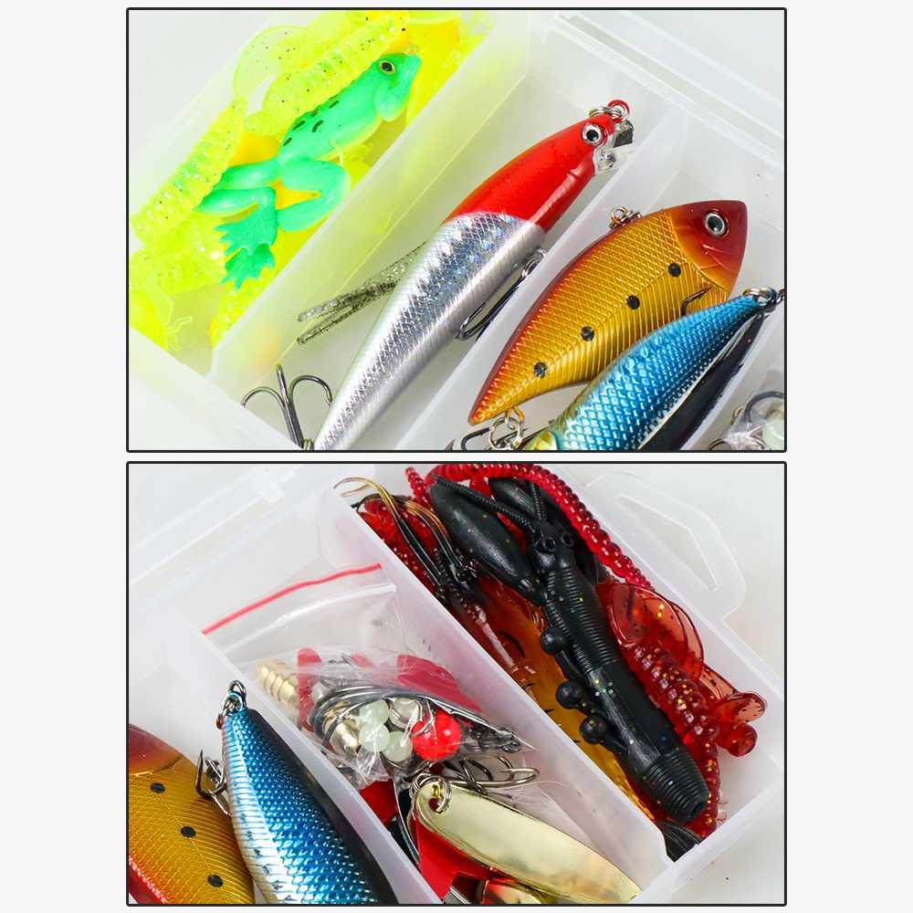 LIXADA Umpan Pancing Ikan Set Fishing Bait Kit 91PCS DWS250-F Umpan Casting Soft Frog Umpan Casting Gabus Toman Spiner Pancing Set Pancing Ikan Umpan Pancing Adunmancing Umpan Ikan Mas Apollo Pancing Casting Umpan Ikan Umpan Casting Toman Umpan Toman Cast