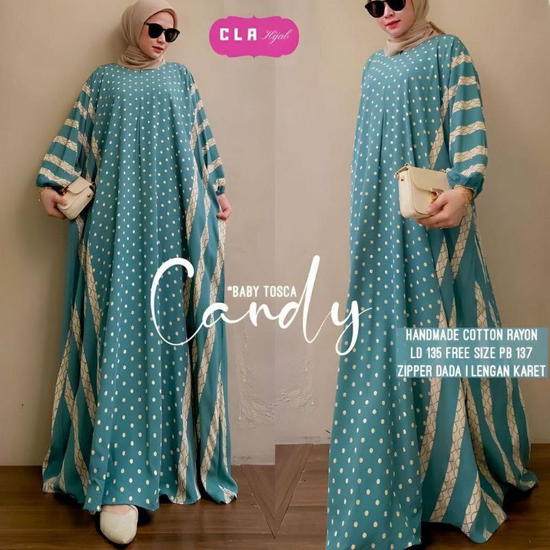 Grosir | Krista Kaftan Bahan Rayon Tebal Adem |Daster Jumbo Busui Viral 2022 BISA COD BUNDA