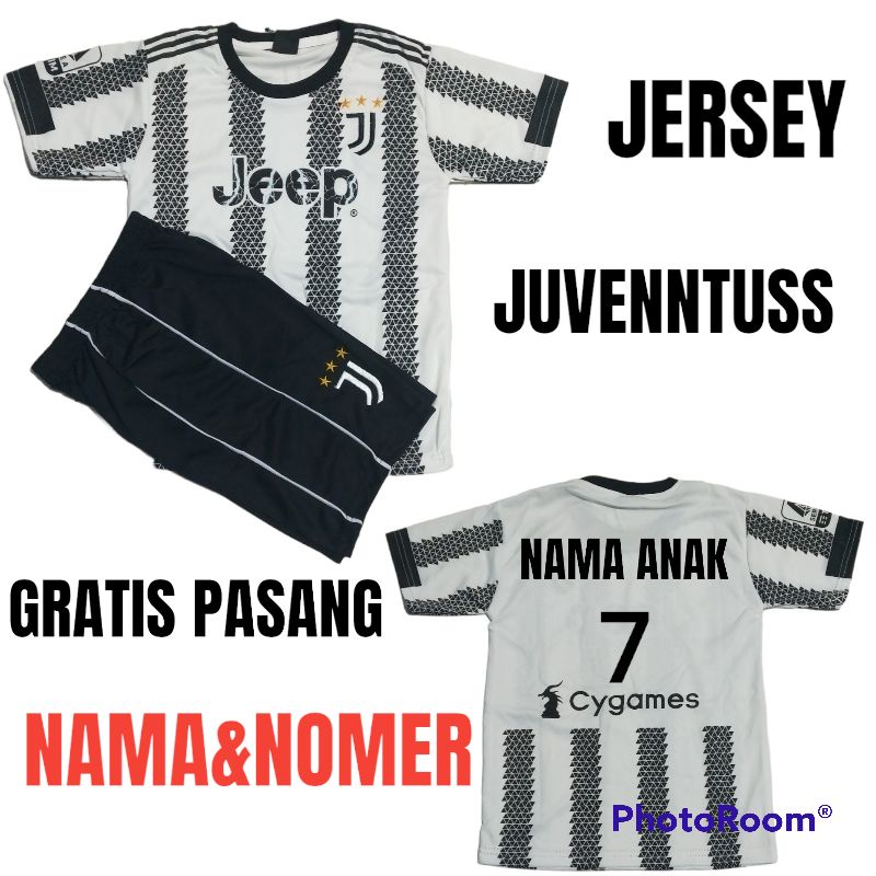 SETELAN JERSEY JUVENNTUSS UMUR  1-12 thn