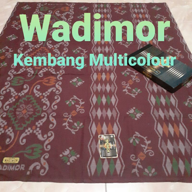 SARUNG WADIMOR MOTIF KEMBANG MULTICOLOUR SARUNG TENUN WADIMOR