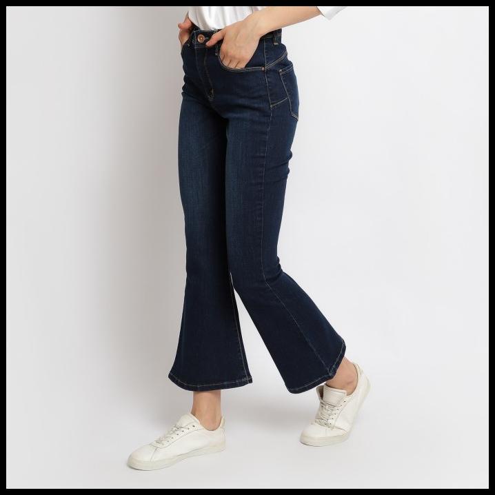 C2 Thiery Navy Dual Push Jeans Bootcut Flare