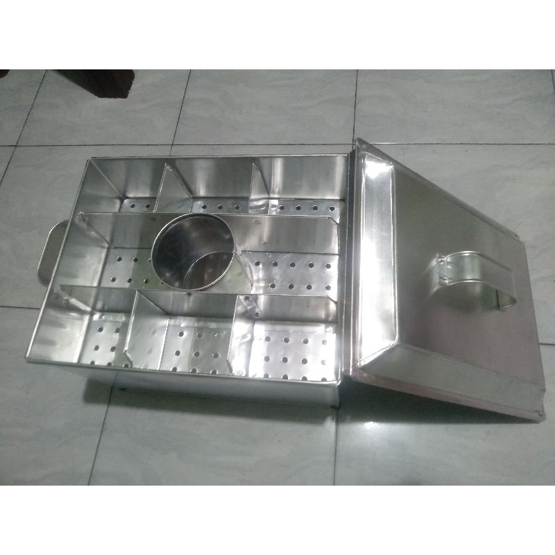 Dandang tong bakso persegi panjang sekat 8