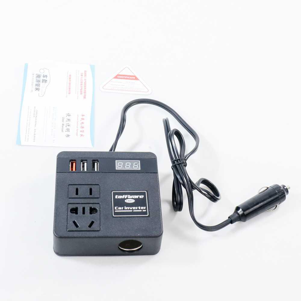 Taffware Car Power Konverter Fast Charging Inverter 100W A851