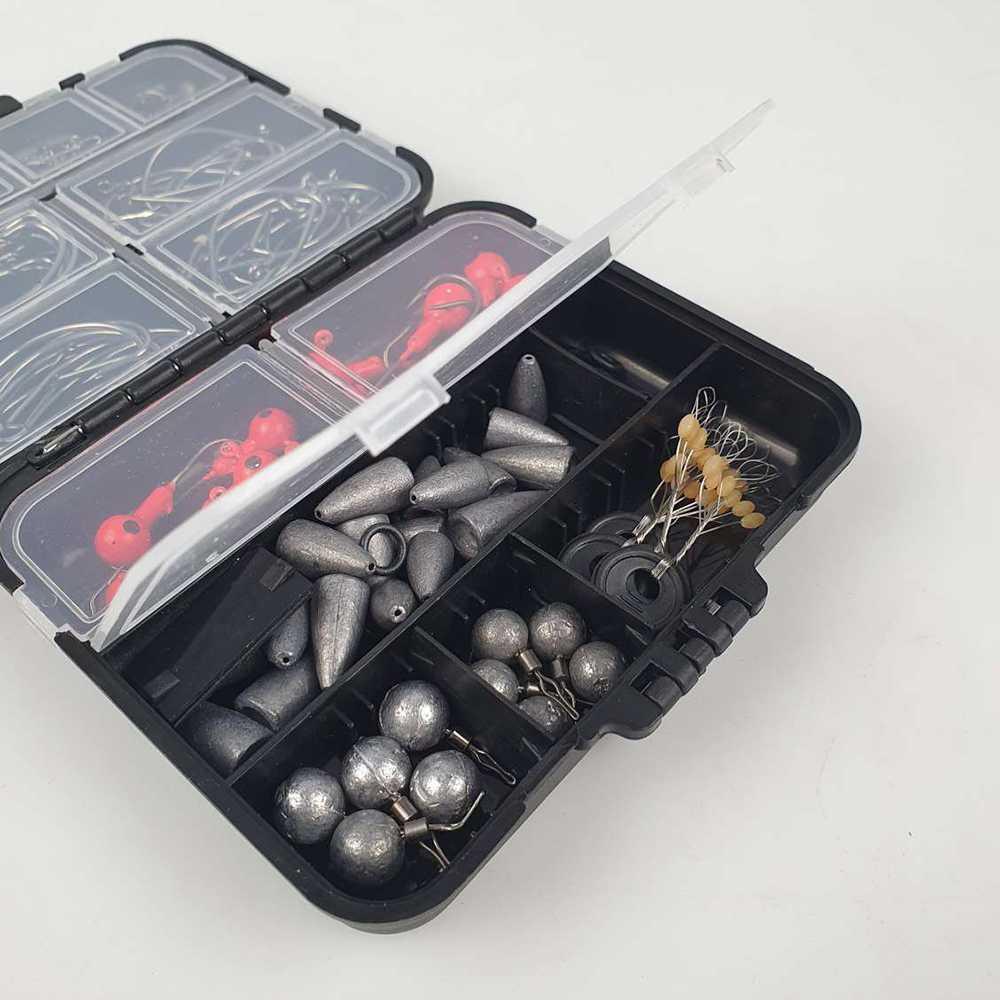 LUSHAZER Kail Pancing Fishing Hook Tackle Box Set 148 PCS JY07 Pancing Kail Pancing Pancingan Pancing Belut Kail Pancing Set Pancing Ikan Mata Pancing Kail Pancing Set Pancing Set Lengkap Alat Pancing Lengkap Pancing 1 Set Kail Belut Pancing Belut Sawah