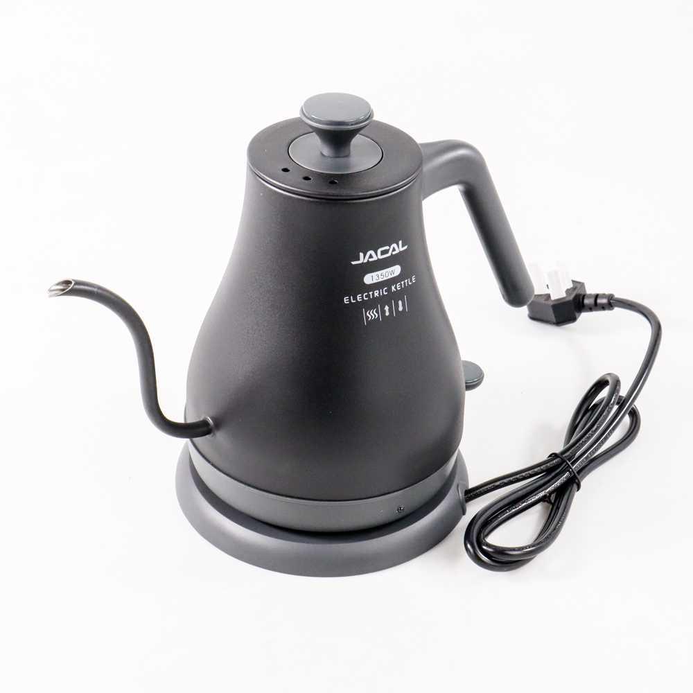 JACAL Teko Pemanas Air Electric Pot Warmer Gooseneck 1L 1350W GL-203 Gelas Teko Teh Pemanas Air Listrik Teko Listrik Pemanas Air Air Tatakan Gelas Pemanas Air Hewan Peliharaan Teko Teh Listrik Pemanas Makanan Pemanas Tatakan Gelas Kayu Teko Pemanas Air