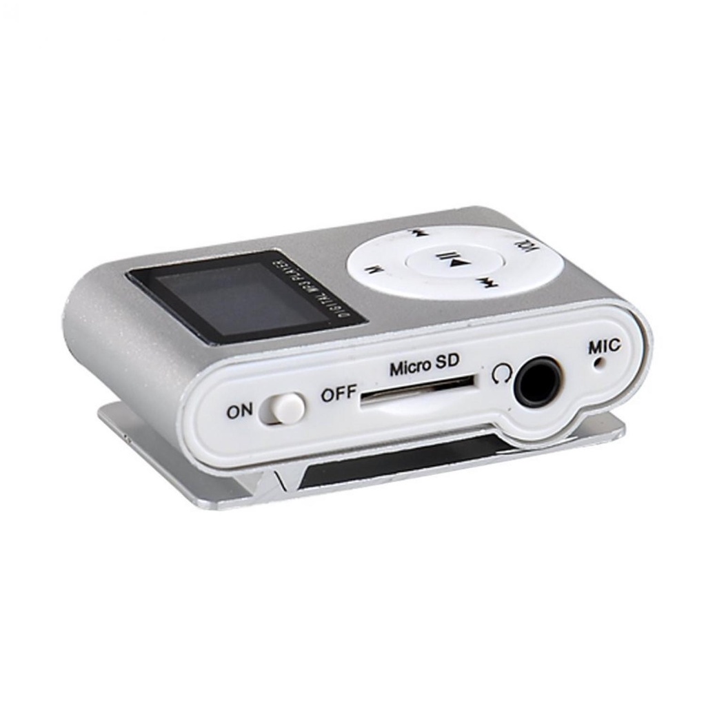 ZUCZUG Pod MP3 Player TF Card dengan Klip &amp; LCD C10