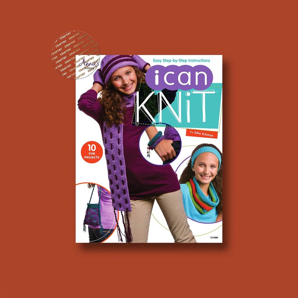 

Easy Step by Step Instructions - I Can Knit - Edie Eckman