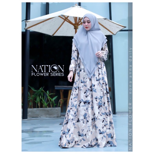 NATION FLOWER GAMIS BY NONA ANNA DAILY | DAILY GAMIS | GAMIS KATUN RAYON