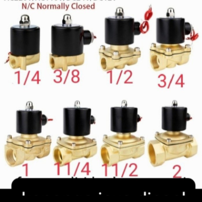 KJST selenoid valve 2 way kuningan 2inchi normally close