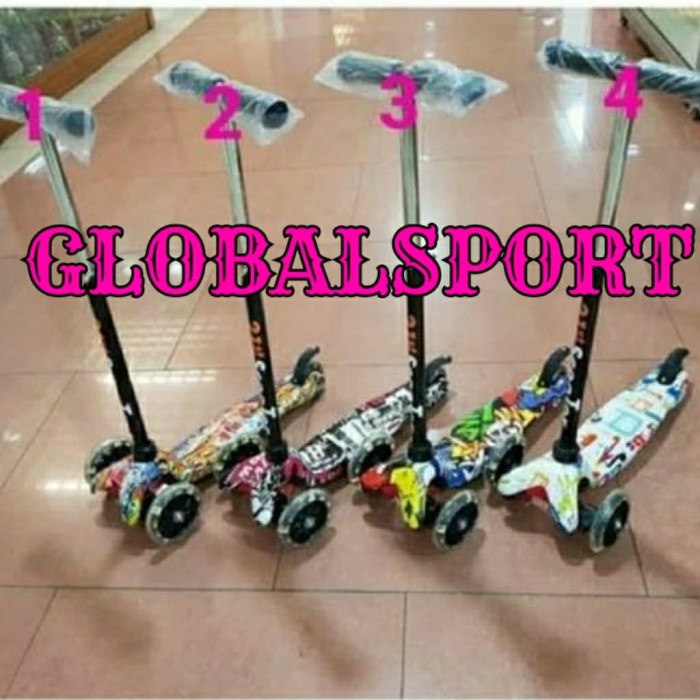 21St Kickboard Scooter Otoped Motif Anak Skuter Anak Roda 3 (O6W8) Listrik Otoped Terlaris Skuter Led Lampu Rem Dan Bell V3I1 Terbaru Exotic Murah Skuter Anak Gratis Ongkir Bisa Dilipat Cod Original Mainan Anak Rem Tangan Dual Pedal Skuter Mini Sepeda D