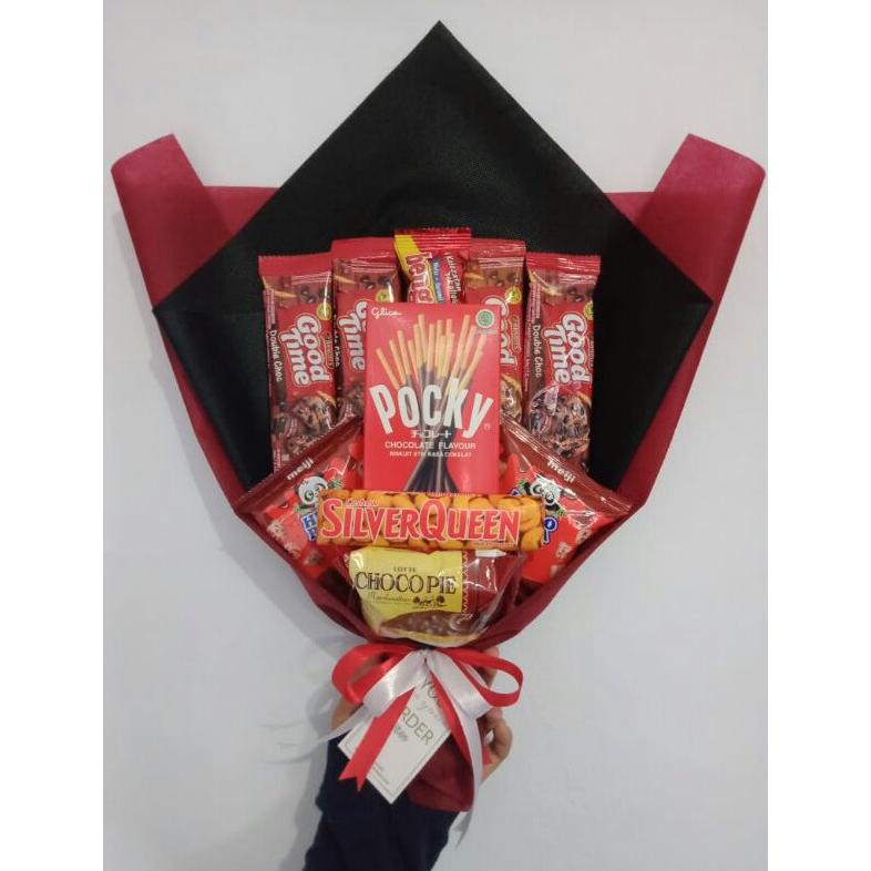 

[Free Gift] Buket Snack Coklat Silverqueen Kado Ulang Tahun Wisuda Promo Best Seller!