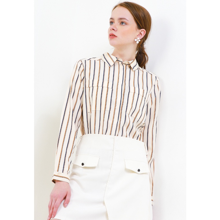 Blouse Wanita REMIX JEANS Original Cewek Effortless Katun Motif Ladies C294J05 Perempuan