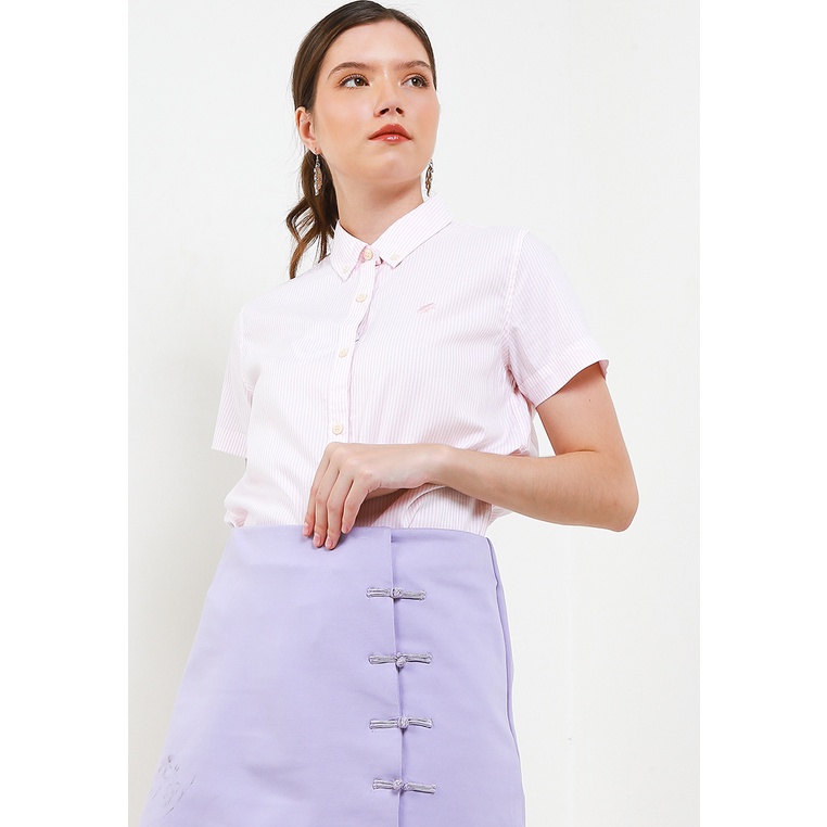 Kemeja Wanita Giordano Original Klasik Cewek Timeless Oxford Women's Classic Shirt Perempuan