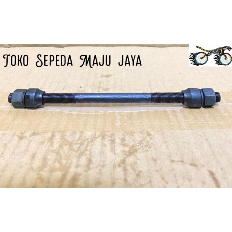 As roda belakang sepeda mur 19 besi Hitam