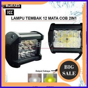 Lampu tembak sorot 12 mata led Cob PUTIH KUNING 2 WARNA MERK ICC S tools 29M4R23