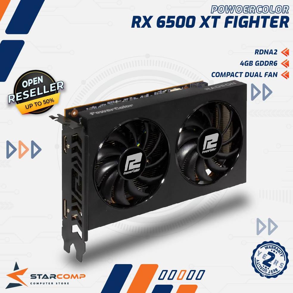 POWERCOLOR RX 6500 XT 4GB DDR6 FIGHTER Radeon RX6500XT