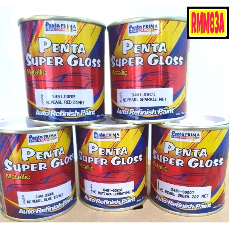 PENTA SUPER GLOSS 200ml CAT DUCO LEMBAYUNG VIOLET /PUTIH/BIRU/MERAH/ EMAS /HIJAU DICO DIKO DUKO