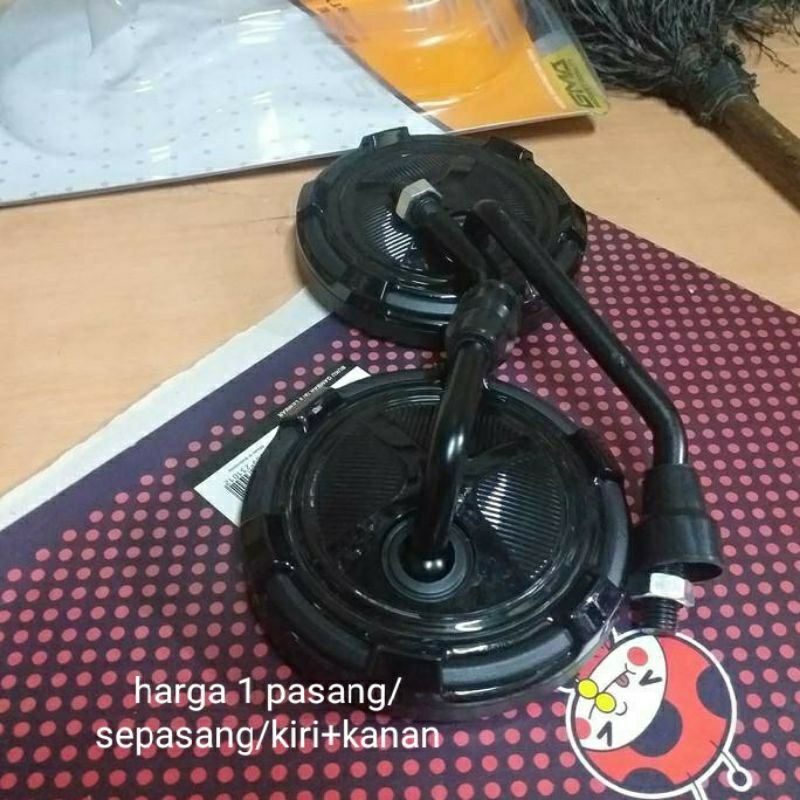 Spion Bulat kaca Cembung Motor Beat Supra x Scoopy Vario Genio Mio fino Fazzio m3 n max