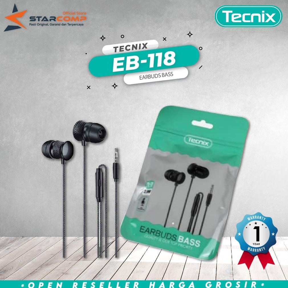 Earphone Tecnix EB-118 Headset termurah