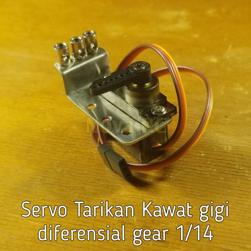 Servo diferensial untuk tarikan kawat gigi axle gear gardan rc truk 1/14