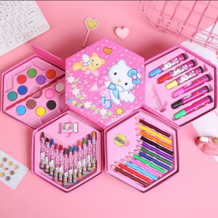 

Terlaris Pensil Warna Set, Colouring Pencil 46 Pcs Set