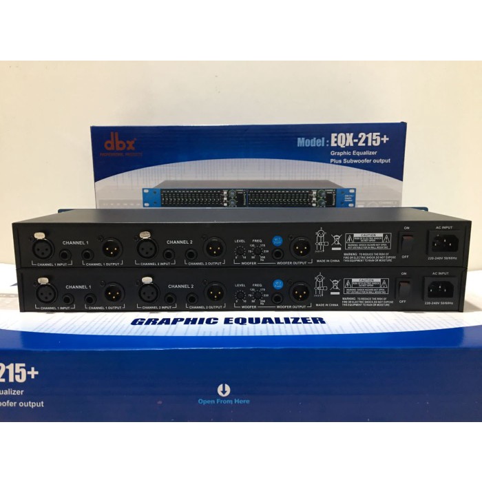 EQUALIZER DBX EQX215 + SUBWOOFER / EQX 215 + SUB NEW GRADE A++