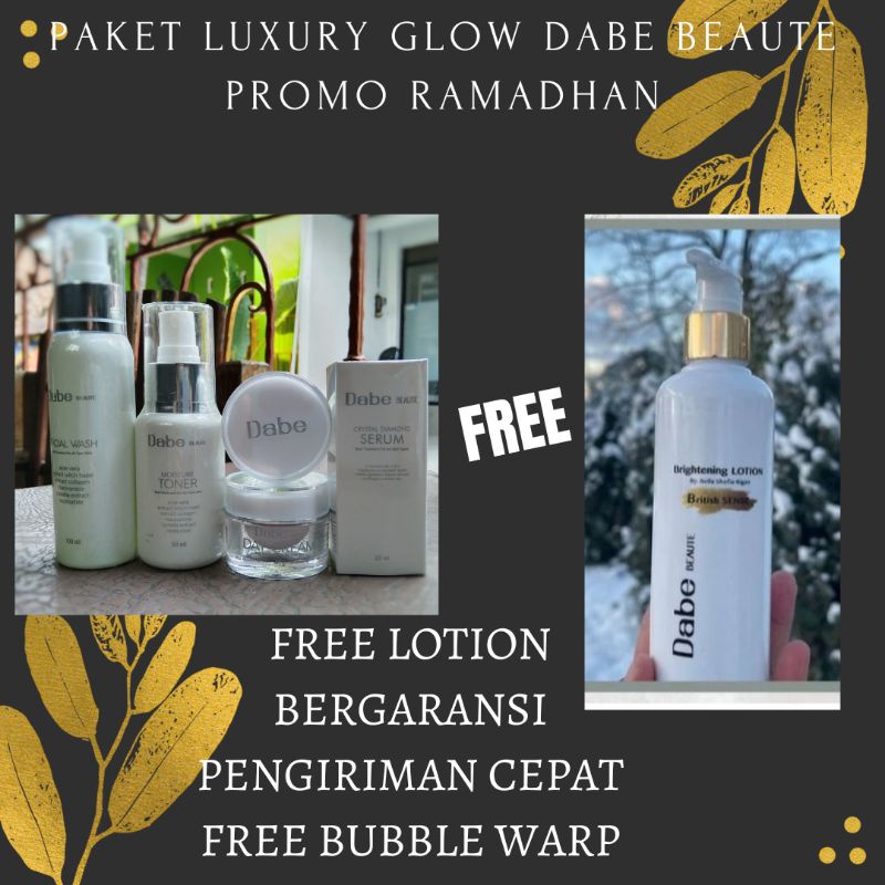 Dabe Beaute Skincare by Bella Shofie Original Luxury Glow paket Glowing Dabe Beauty