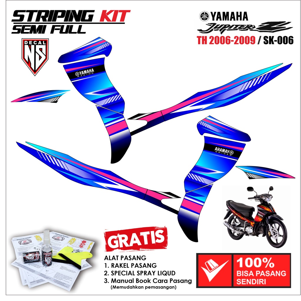 STRIPING JUPITER Z  2006 -2009 - Variasi Stiker 006