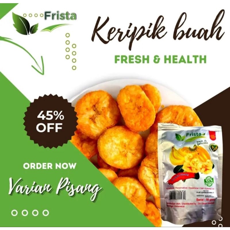 

FRISTA KERIPIK Varian Buah Pisang Premium