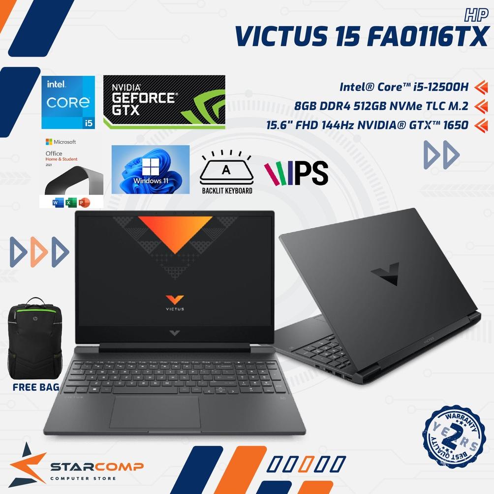 HP Victus 15 FA0116TX - i5 12500H GTX1650 8GB 512GB SSD 15.6" FHD 144Hz