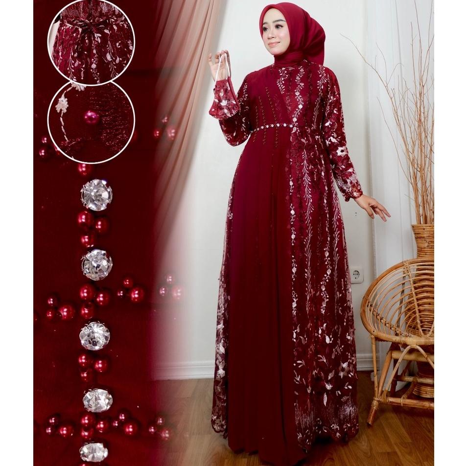 GAMIS TILE SELENDANG| GAMIS| GAMIS TERBARU| GAMIS PESTA| GAMIS KONDANGAN| GAMIS TILE| GAMIS BRUKAT| 