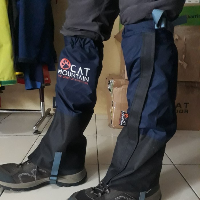 Gaiter Cat Mountain Waterproof - eiter Pelindung Kaki Sepatu Hiking