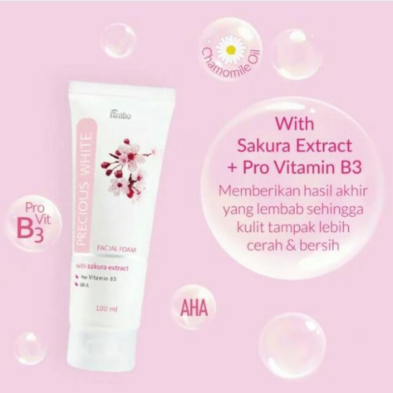 Fanbo Precious White Facial Foam With Sakura Extract