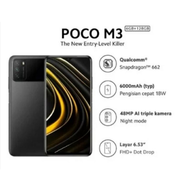 Xiaomi poco m3 ram 6GB Rom 128GB