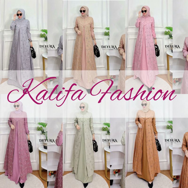 Dinar Dress by Deyura / Dress Pesta / Dress Muslimah / Gamis Syar’i / Gamis Syari Mewah / Baju Syar'