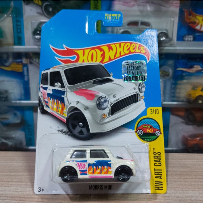 HOT WHEELS MORRIS MINI ART WHITE - FACTORY SEALED