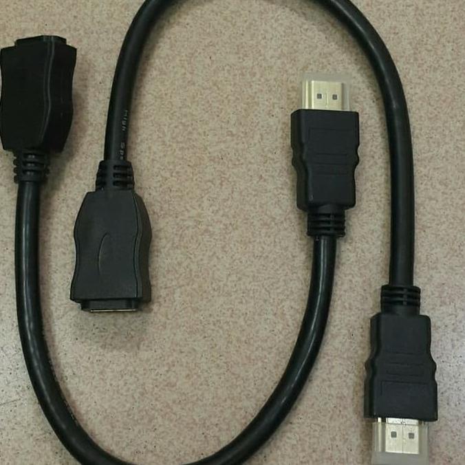 Kabel extension hdmi mele to hdmi fimale atau sambungan hdmi 30 cm
