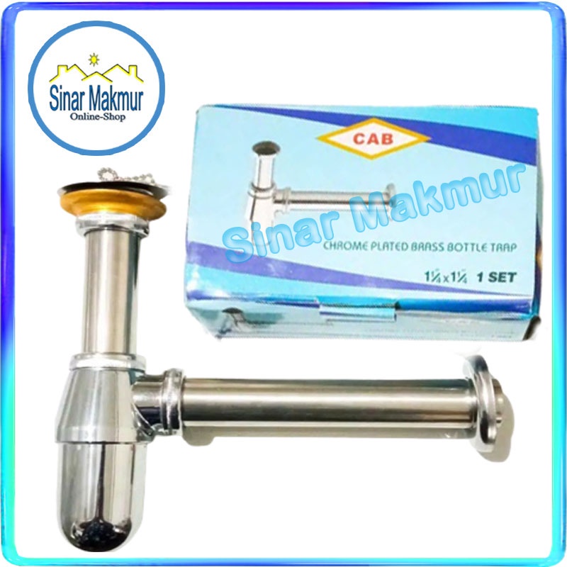 Washtafel Stainless Sifon Botol Sambungan Bak Cuci Piring