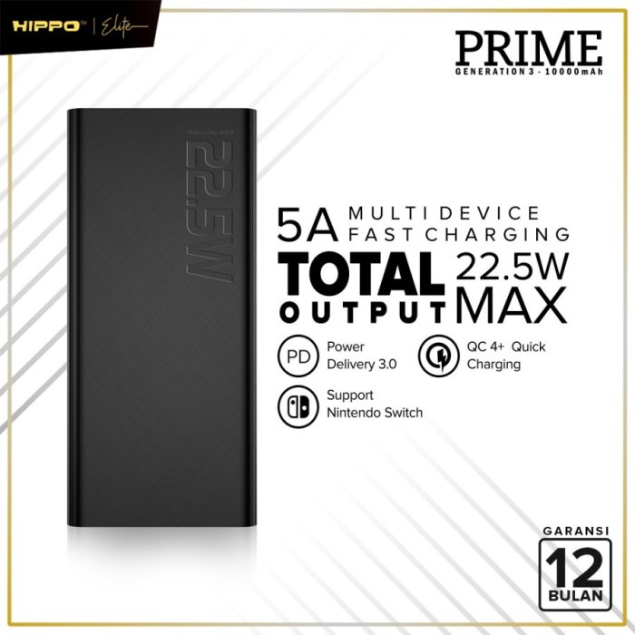 HIPPO ELITE PRIME GEN 3 POWERBANK 10000 MAH