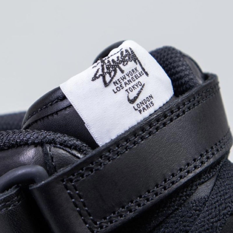 Air Force 1 Mid Stussy Black