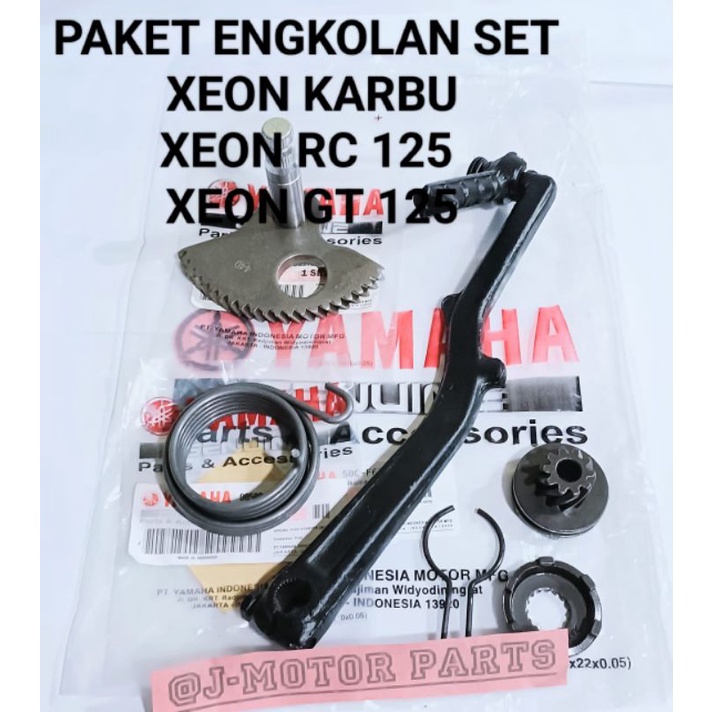PAKET ENGKOLAN 44D SET ASSY PER SELAH AS KICKSTARTER GIR PINION SELAHAN XEON LAMA KARBU XEON GT 125